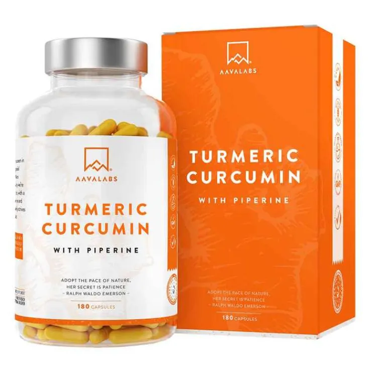 Aavalabs Curcumin + Piperin vegan Kapseln, 180 St