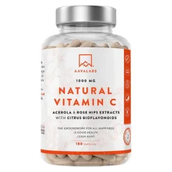 Aavalabs Vitamin C Acerola Camu-Camu Hagebutte Kps, 180 St