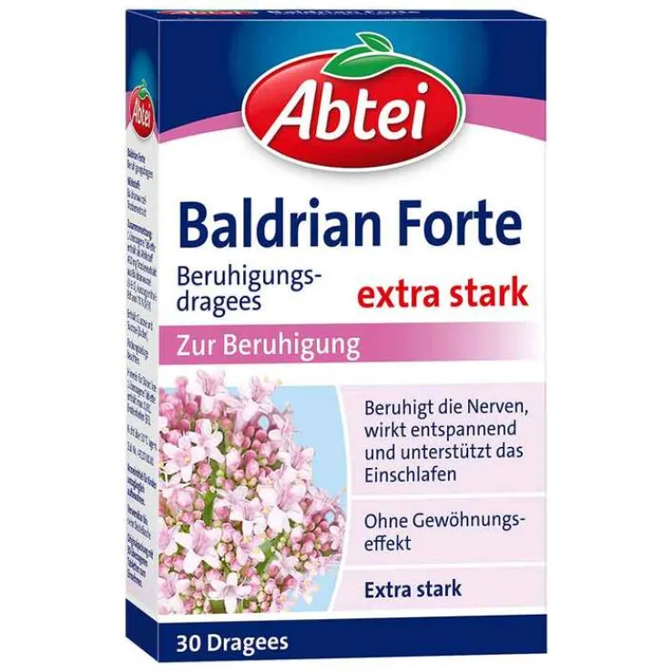 Abtei Baldrian Forte Beruhigungsdragees, 30 St