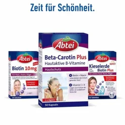 Abtei Beta-Carotin Plus Hautaktive B-Vitamine Kapseln , 50 St