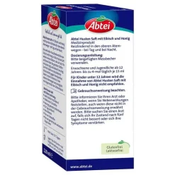 Abtei Husten Saft Eibisch Honig, 120 ml