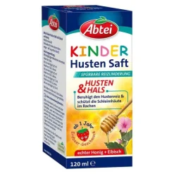 Abtei Kinder Husten Saft Eibisch und Honig, 120 ml