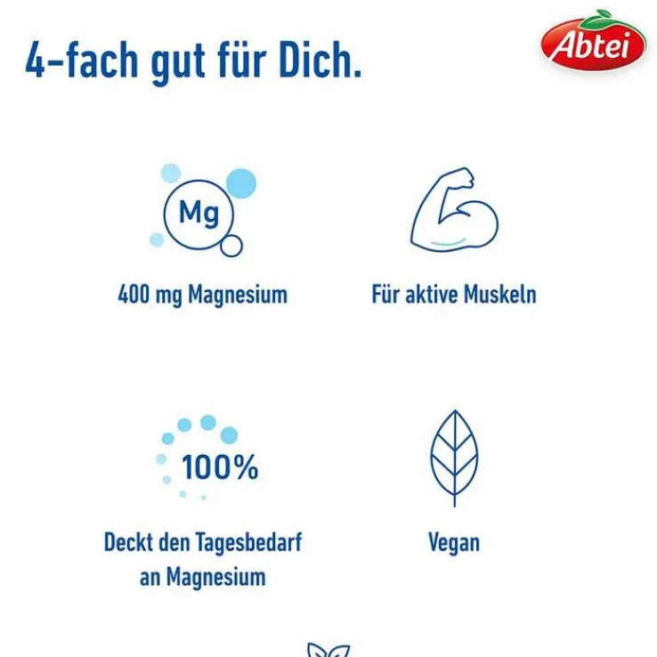 Abtei Magnesium 400 hochdosiert Tabletten, 30 St
