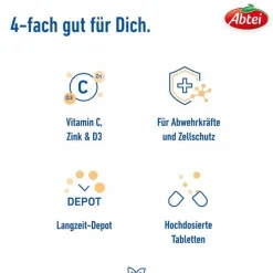 Abtei Vitamin C 600 Forte Tabletten Titandioxidfrei , 42 St