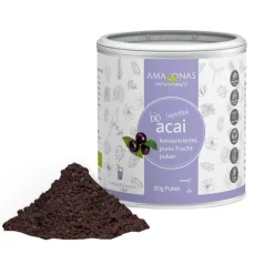 Acai 100% Bio Pulver ohne Trägerstoffe, 80 g