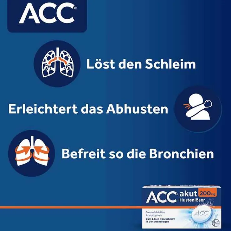 ACC akut 200 mg Hustenlöser, Brausetabletten, 20 St
