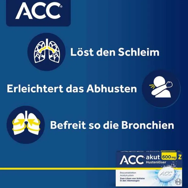 ACC akut 600 mg Z Hustenlöser, Brausetabletten, 20 St