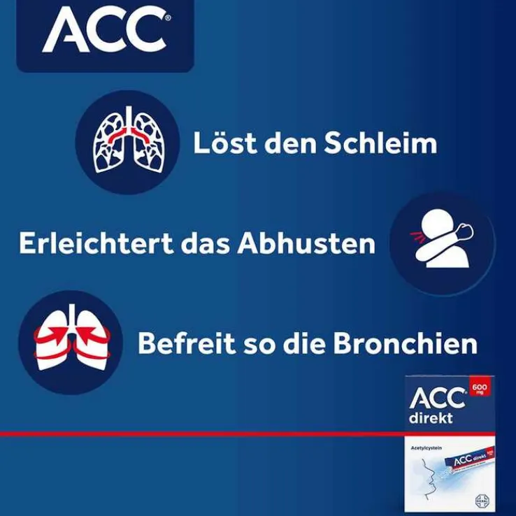 ACC direkt 600 mg Pulver zum Einnehmen im Beutel, 20 St