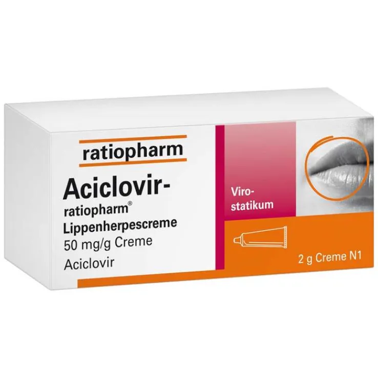 Aciclovir ratiopharm Lippenherpes, 2 g