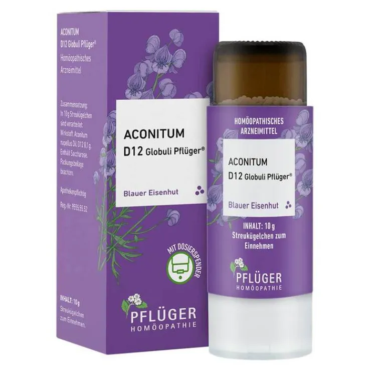 Aconitum D12 Globuli Pflüger Dosierspender, 10 g