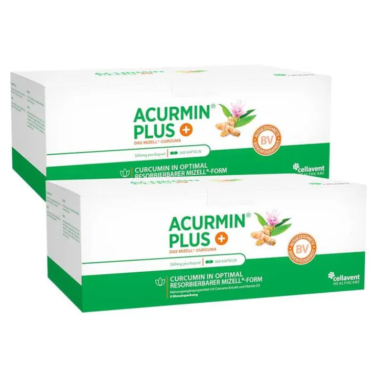 Acurmin Plus Das Mizell-Curcuma Weichkapseln , 2x360 St