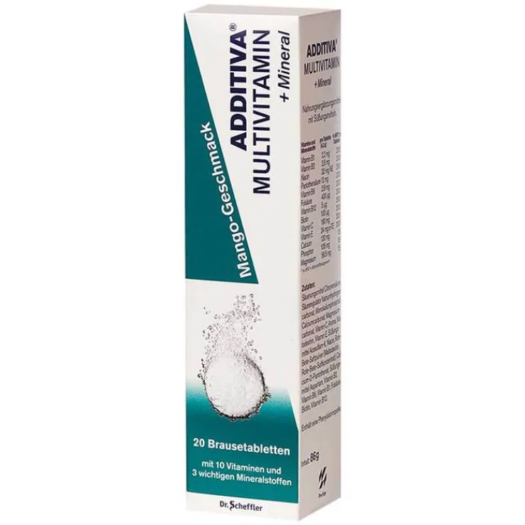 Additiva Multivitamin + Mineral Mango R Brausetabletten, 20 St