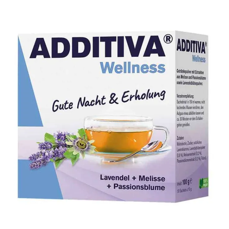 Additiva Wellness Gute Nacht & Erholung Pulver, 10X10 g