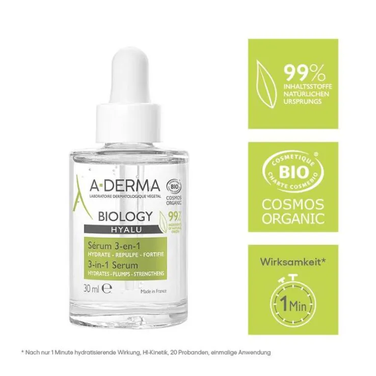 A-Derma Biology Hyalu Serum 3in1, 30 ml