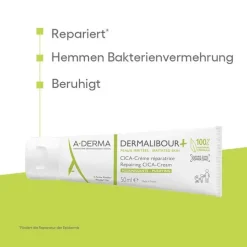 A-Derma Dermalibour + Cica reparierende Creme, 50 ml