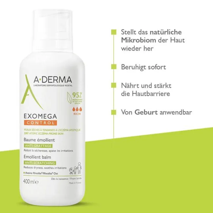 A-Derma Exomega Control Balsam rückfettend, 400 ml