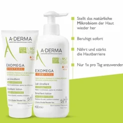 A-Derma Promo-Kit Exomega Milch + Spray, 1 St