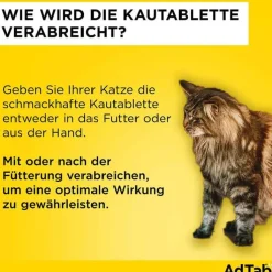 AdTab™ Kautabletten für Katzen 48 mg über 2 bis 8 kg, 3 St