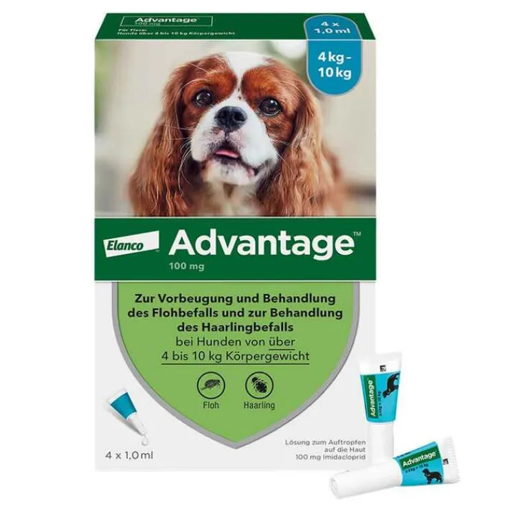 Advantage 100 für Hunde von 4-10 kg, 4 St