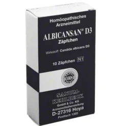 Albicansan D 3 Suppositorien, 10 St