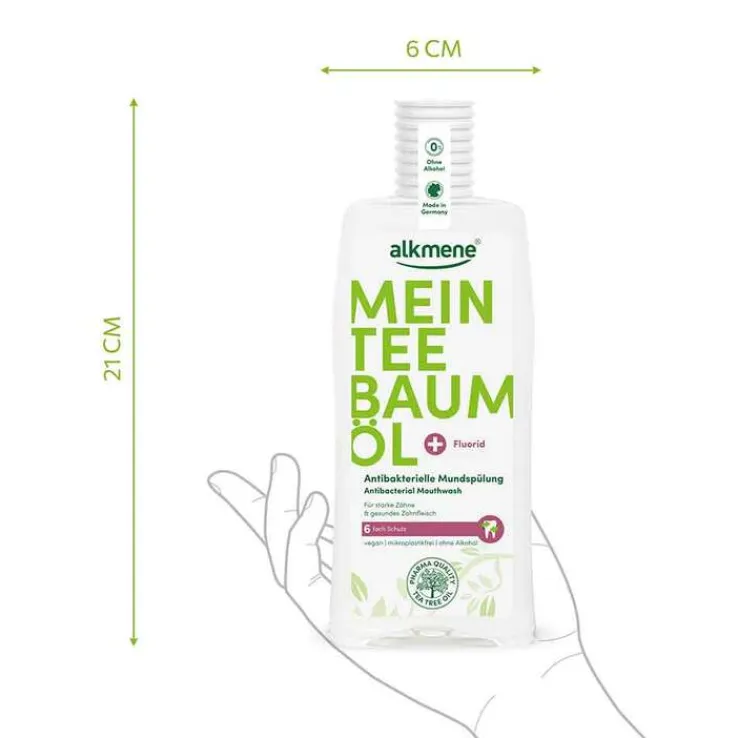 Alkmene Mein Teebaumöl antibakterielle Mundspülung, 500 ml