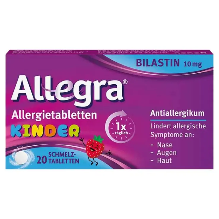 Allegra Allergietabletten Kinder 10 mg Schmelztabletten, 20 St
