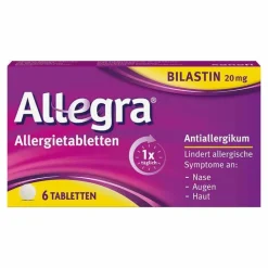 Allegra Allergietabletten 20 mg Tabletten, 6 St