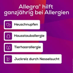 Allegra Allergietabletten 20 mg Tabletten, 6 St