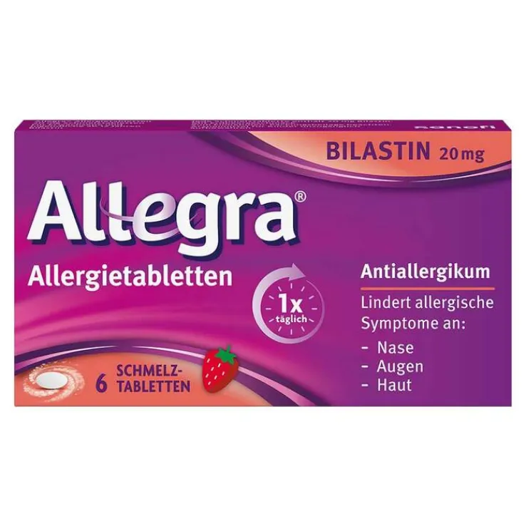 Allegra Allergietabletten 20 mg Schmelztabletten, 6 St