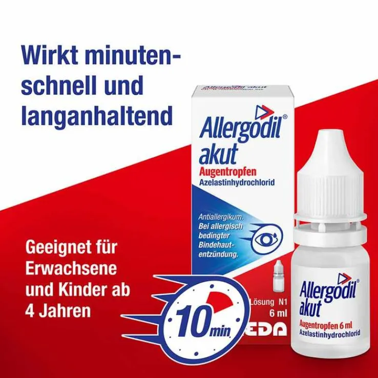 Allergodil akut Augentropfen mit Azelastin, 6 ml