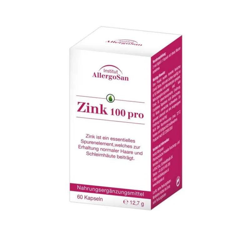 Allergosan Zink 100 pro Kapseln, 60 St