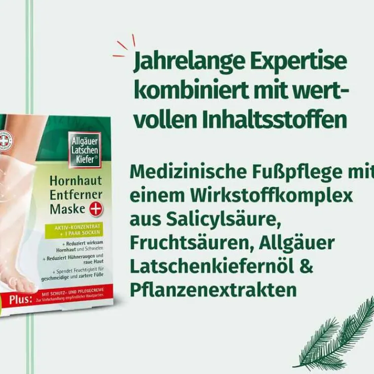 Allgäuer Latschenkiefer Hornhaut Entferner Maske plus, 1 P