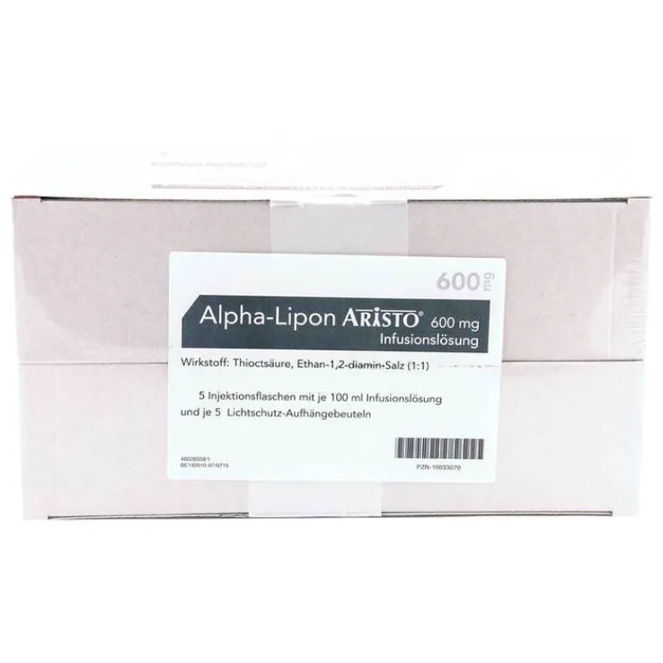 Alpha Lipon Aristo 600 mg Infusionslösung, 5X100 ml
