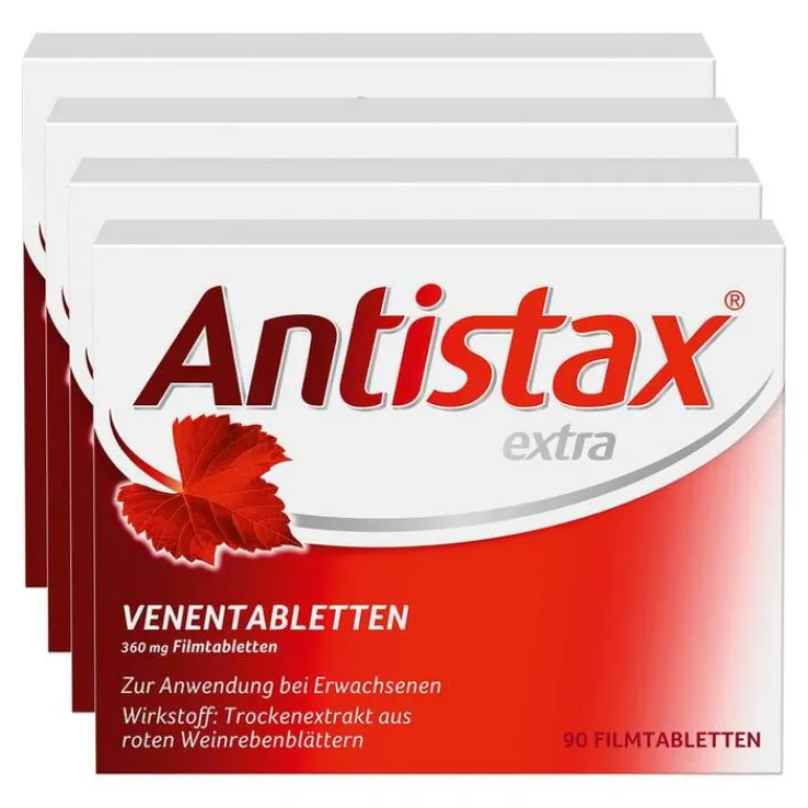 Antistax® extra Venentabletten bei Krampfadern, 4x90 St