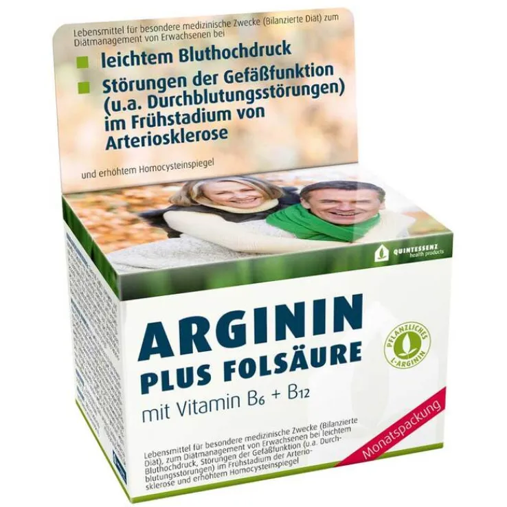 Arginin Plus Folsäure Kapseln, 120 St