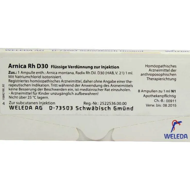 Arnica RH D 30 Ampullen, 8X1 ml