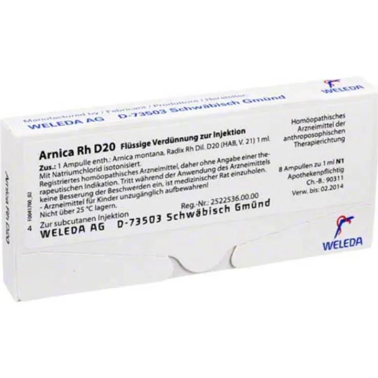Arnica RH D 20 Ampullen, 8X1 ml
