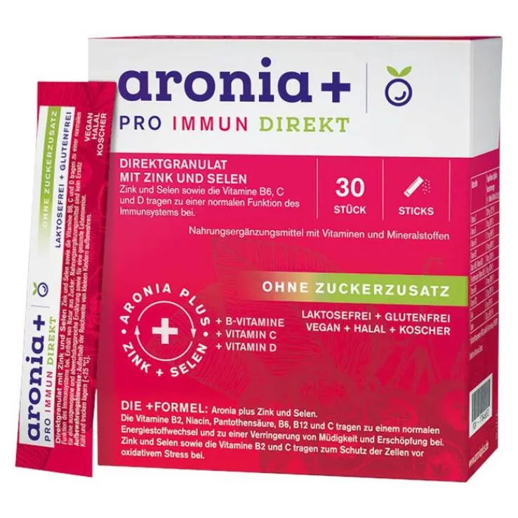 Aronia + Pro Immun direkt Direktgranulat Sticks, 30 St