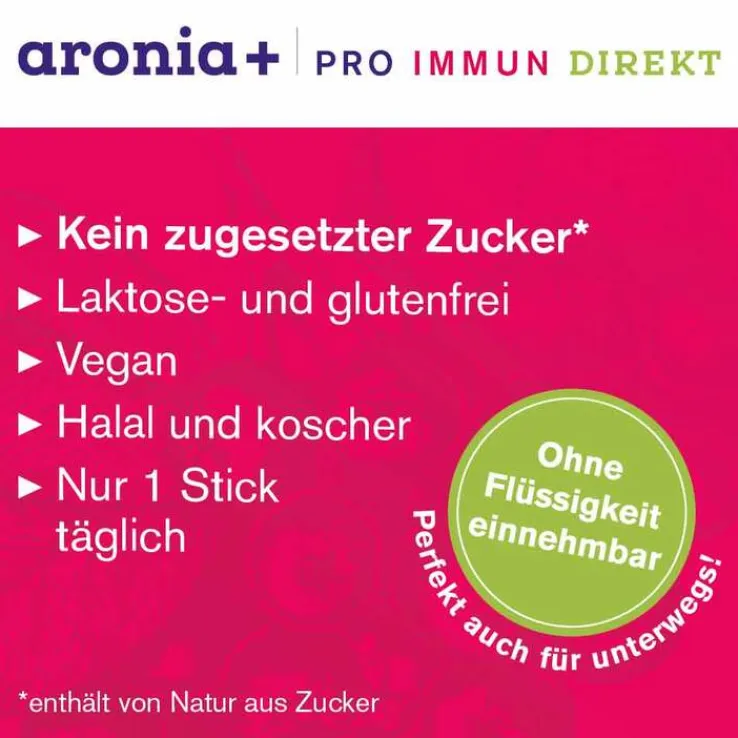 Aronia + Pro Immun direkt Direktgranulat Sticks, 30 St