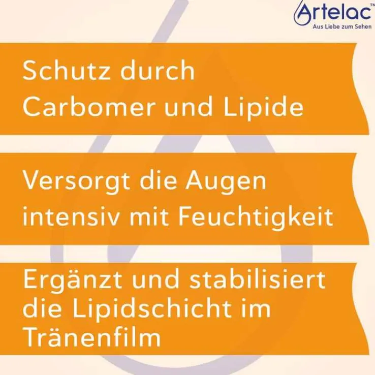 Artelac® Lipids EDO® Augengeltropfen für stark tränende Augen, 120X0.6 g