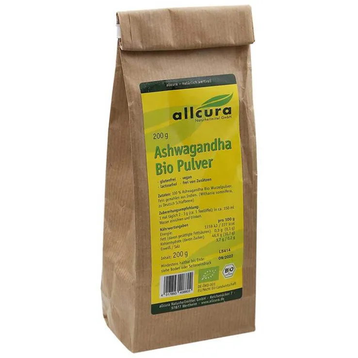 Ashwagandha Bio Pulver, 200 g