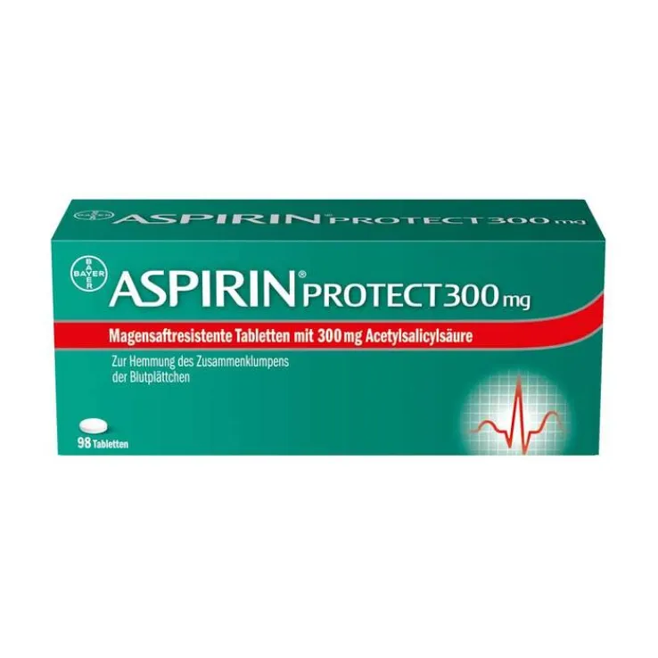 Aspirin Protect 300 mg magensaftresistent Tabletten, 98 St