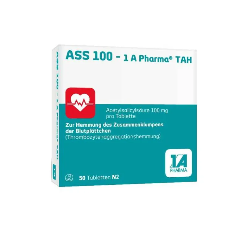 ASS 100 1A Pharma TAH Tabletten, 50 St