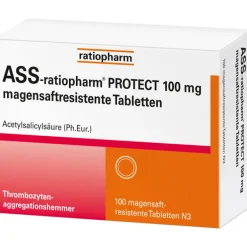 ASS-ratiopharm Protect 100 mg magensaftresistent Tabletten, 100 St