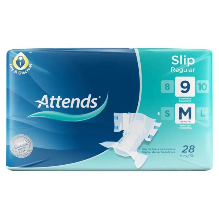 Attends Slip Regular 9 medium, 28 St