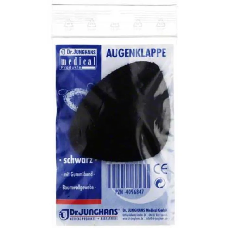 Augenklappe mit Gummiband schwarz 34000, 1 St