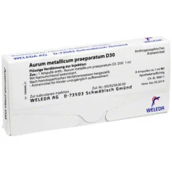 Aurum metallicum Präparat D 30 Ampullen, 8 St
