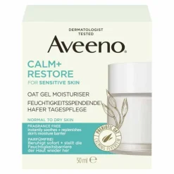 Aveeno Calm + Restore Hafer Tagespflege Creme, 50 ml