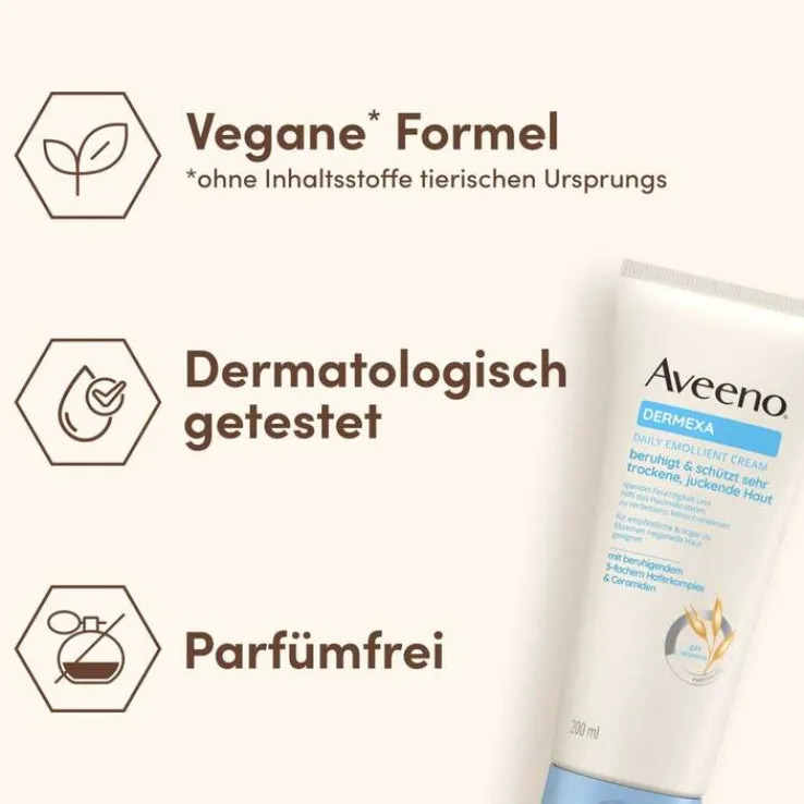 Aveeno Dermexa Emollientien Creme, 200 ml