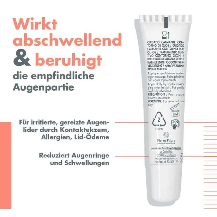 Avene beruhigende Augencreme, 15 ml